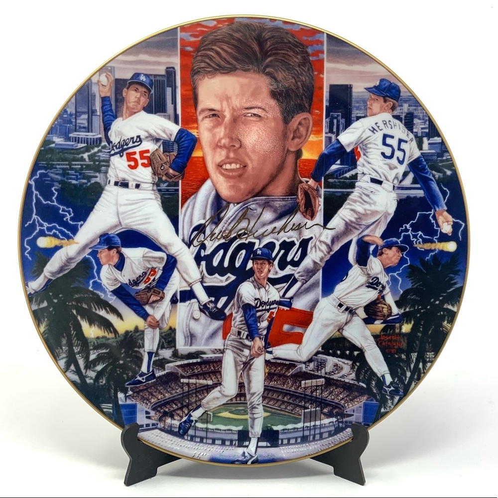 Orel Hershiser Sports Impressions Gold Edition Superstar 10.5" Collector Plate